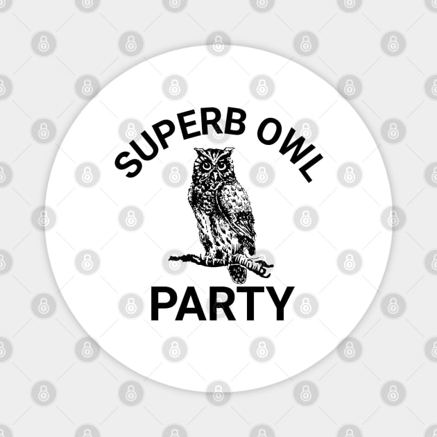 Superb-Owl-Party Magnet by McKenna Guitar Sales